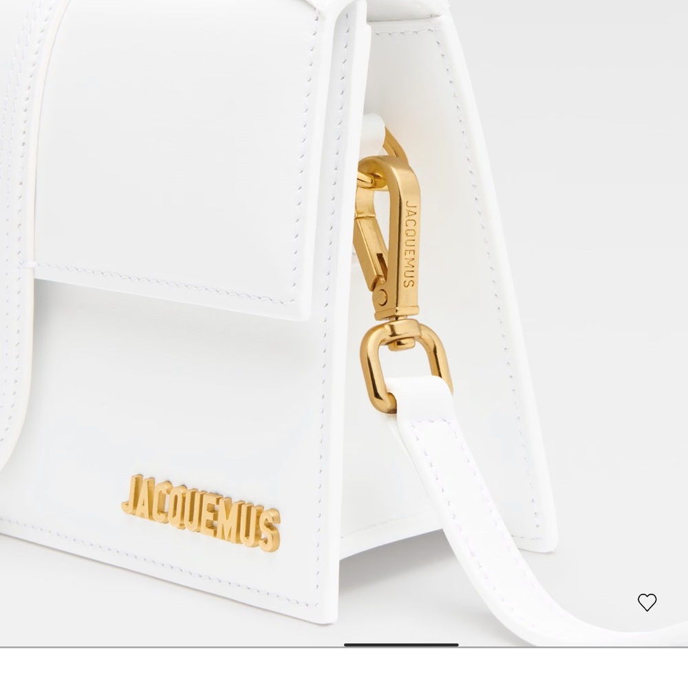 Jacquemus Chic White Bag with Gold Detail - Picture 5 of 16